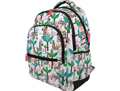 Mochila Escolar GRAFOPLAS Free Life Zebra Multicolor 45 x 33 x 22,5 cm