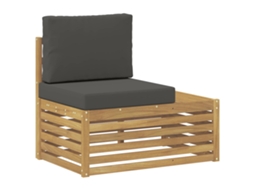 Maison Exclusive - Sofá De Canto Externo Com Almofada Branco 91 X 63 X 73 Cm