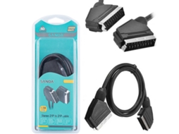 Cabo Scart 21P M-M SANDA Sd-8170 1.5M Preto