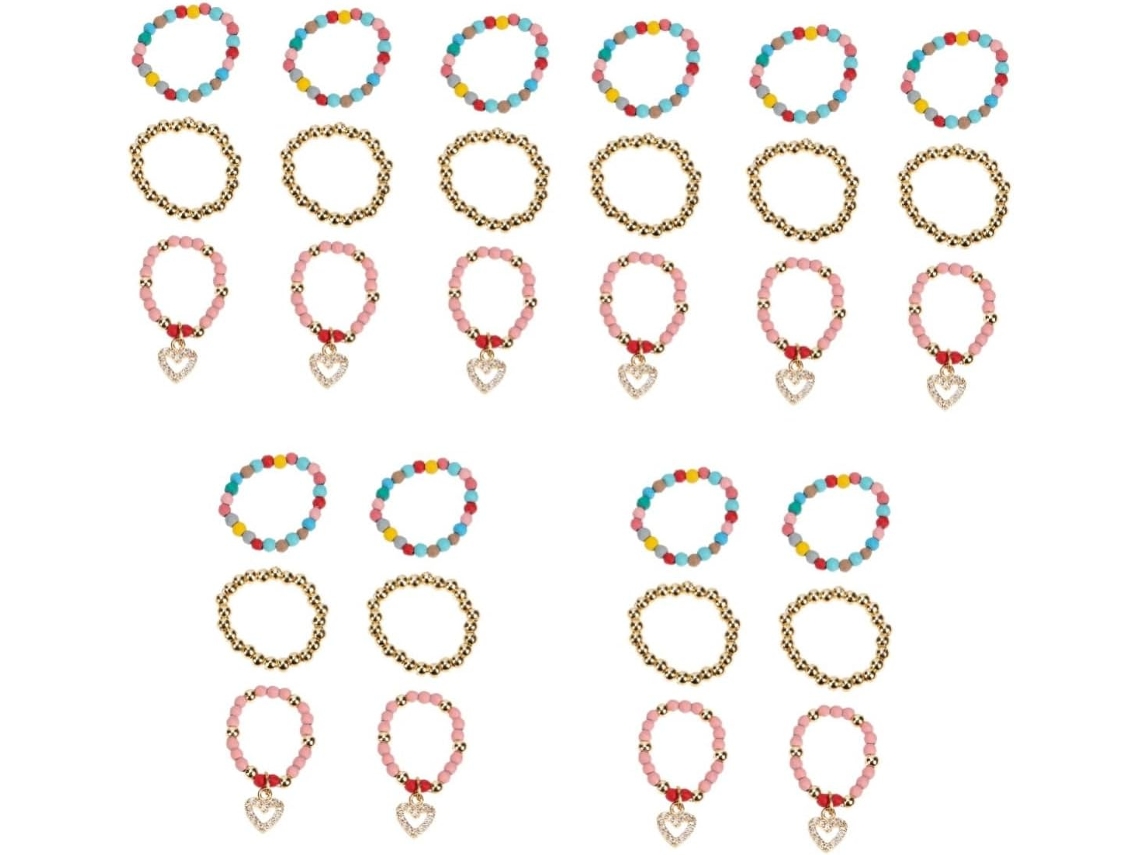 Conjunto Com 4 Anéis Decorativos Para Pulseira, Pingentes Decorativos E Anéis Para Pulseira De Relógio.