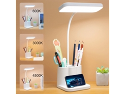 Luminária de mesa LED com carregador sem fio