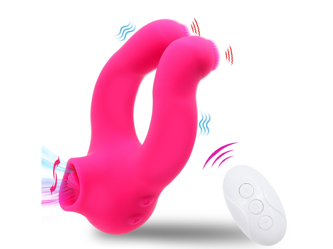 Vibrador Para Lamber A Lngua Com Controle Remoto Sem Fio Para Adultos (rose) Yizhood