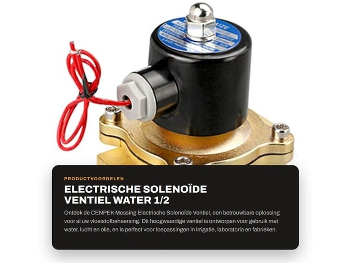 Válvula De Solenoide Elétrica - Água - 1/2 Polegada - Ar - Para Uso Com Óleo - 220v - Apropriado Para Diversas Aplicações - Compacto E...