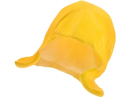 Peruca De Látex Amarela Para Cosplay, Estilo Curto, Visual Realista, Confortável E Fácil De Usar.