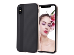 Capa LAXISCREED Anti impacto Anti derrapante Apple X Ouro