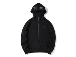Cardigan Com Capuz, Mangas Longas, Estampa Criativa, Tamanhos M A 2xl, Ideal Para Adolescentes, Lazer Preto