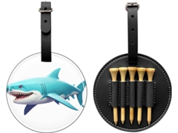 Bolsa para Tees de Golfe Cyber Shark Byte, Preta Fácil de Transportar e Mais Eficiente para Jogar Golfe.