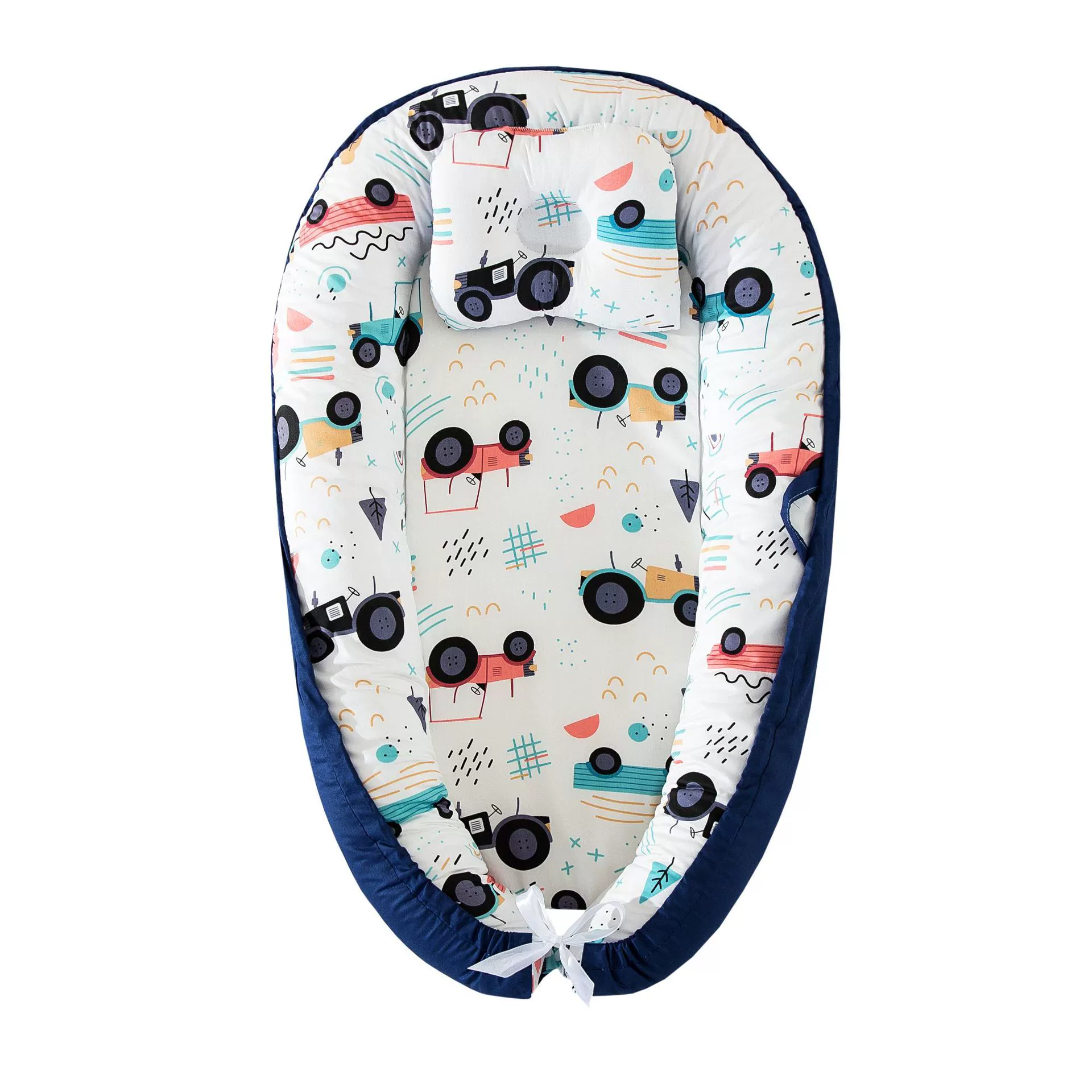 Ninho de Bebé EIFSON 0 24 Meses com Almofada Algodão Macio 85x55cm (carro)