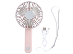 Ventilador Portátil Mini Plegable Usb Carga Rosa