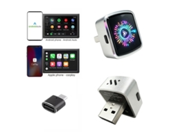 Adaptador Carplay Sem Fios 2 Em 1, Plug And Play, Ligação Rápida E Estável Para Ios 10+ E Android 11+ Hexinyigjly