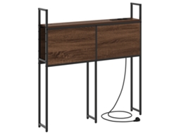 Conjunto 1 Cabeceira De Armazenamento Vidaxl Castanho Derivados De Madeira (98 Cm)