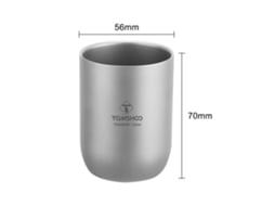 Copo de Camping de Titânio Multifuncional Resistente Ao Calor