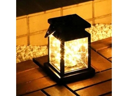 Lanterna Solar Para Pendurar Ao Ar Livre, Decoração De Jardim, Lâmpada Solar Branca Quente Aquaforge