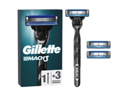 Máquina de Barbear Mach3 e 3 Recargas GILLETTE emb. 1 un