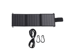 Painel Solar Portátil Monocristalino Laxiscreed 15w Dobrável Em 3 Partes Com Portas Duplas De Saída