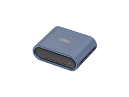 Carregador de mesa GAn 100w com múltiplas portas USB-C e tela digital TFT, suporte para carregamento rápido PD, para viagens CHABERLU