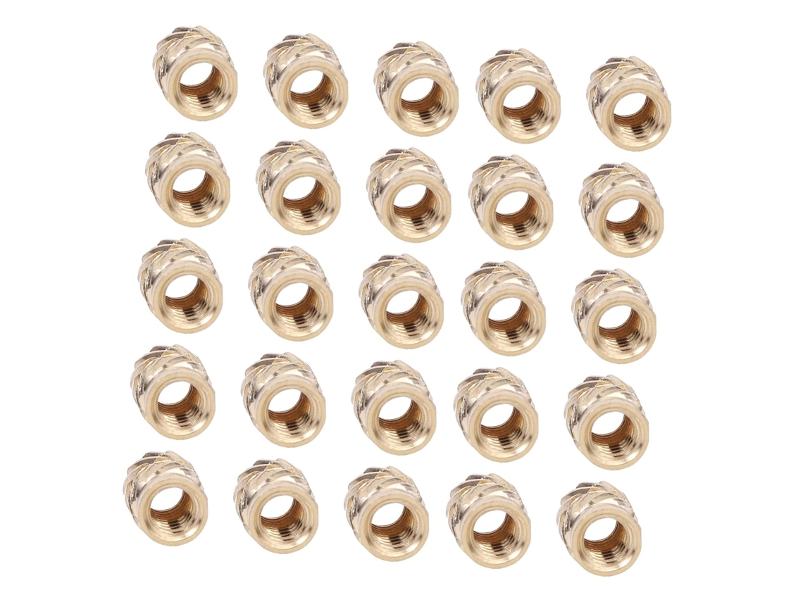 Kichouse 100 Porcas Recartilhadas De 3mm Para Impressoras Com Padrão E