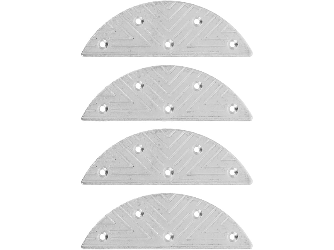 Valiclud 2-pares De Placas Metálicas Para Reparo Salto Em Botas E Sapatos, Protetor De Sola Antidesgaste, Fácil Ajuste E