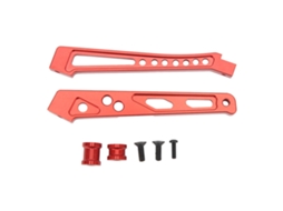 Suporte De Chassi Rc Em Liga De Alumínio Apoio Quadro Bracket Para Carros Arrma 1/7 1/8 Série Vermelho