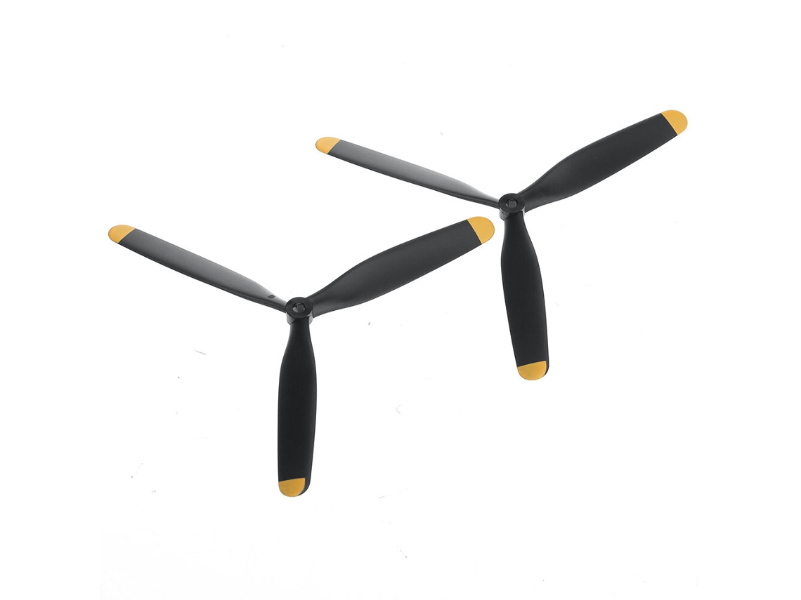 Hélice Eachine F4u Corsair Vmf 217 500mm Peças de Reposição Hélice de 3 Pás Conjunto Completo / Hélice de 3 Pás MDUG (apenas 1 Par)