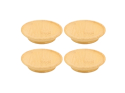 Nova Line 4pcs Tampa para Copo de Vinho Bambu Prato Charcuterie Coaster Mesa Reunião Festa Bar