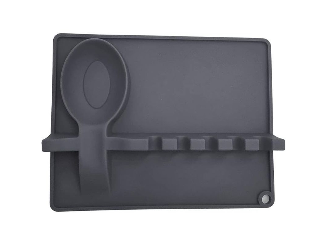 Soporte Para Colher De Silicone Resistente Ao Calor Com Tapete Anti-gotejamento Para Cozinha E Fogão