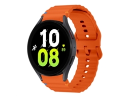 Bracelete Silicone com Padrão de Onda Laranja para Samsung Galaxy Watch 5 (40mm/44mm) XIAOMOYU
