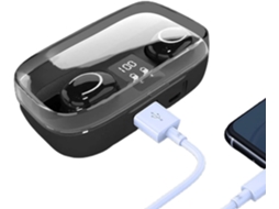 Fones De Ouvido Sem Fio Bluetooth À Prova D'água Com Visor Digital.