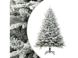 Vidaxl Árvore De Natal Artificial Com Neve 210 Cm Pvc E Pe Verde