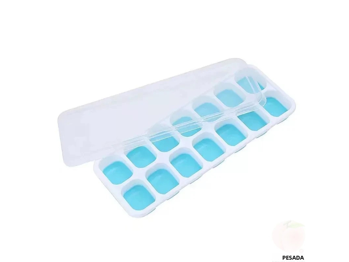 Forma de Gelo de Silicone , com 14 Compartimentos, Durável e Atóxica, Ideal para Bares. MDUG (azul)