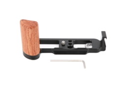 Camera Lshape Quick Release Plate Plate Wood Handle With Cold Shoe Port For Fuji X100v LAXISCREED