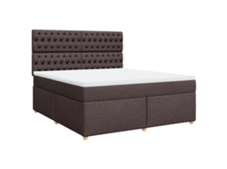 Box Spring Bed, Box Spring Beds Vidaxl Marrom Tecido (180 X 200 Cm)