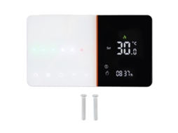 Termostato inteligente Wi-Fi programável com detecção PM2.5 controle por voz para caldeira a gás branco