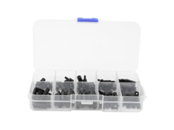 Kit Com 140 Peças De Parafusos Nylon M2 5, Incluindo Parafusos Redondos, Parafusos De Cabeça Cruzada, Porcas E