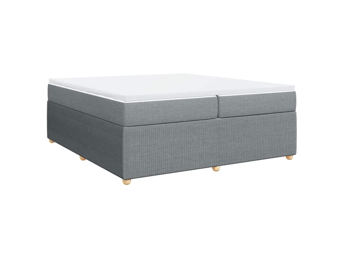 Box Spring Bed, Box Spring Beds Vidaxl Cinzeto Tecido (200 X 200 Cm)