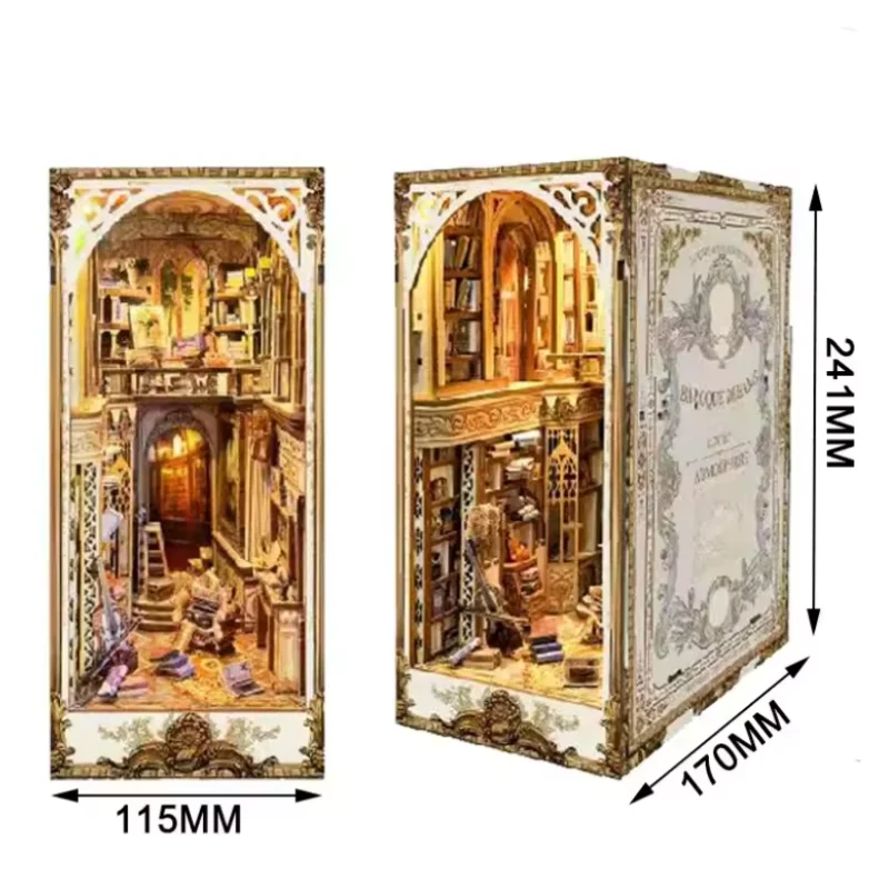 Kit Diy para Suporte de Livros Jardim Oriental Modelo 3d de Jardim Zen em Madeira MDUG