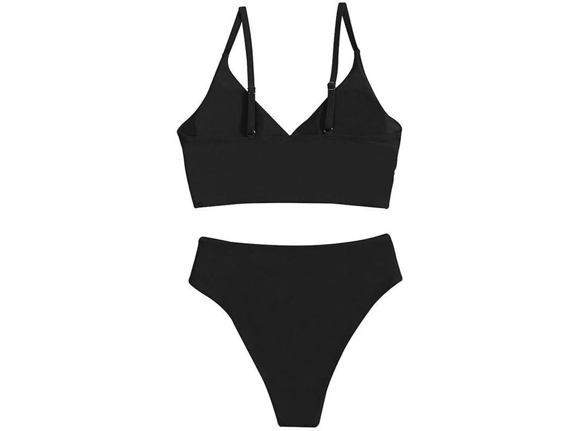 2026 traje de Bikini para Mulher, Triangular Sexy de Cor Sólida com Bicos Removíveis