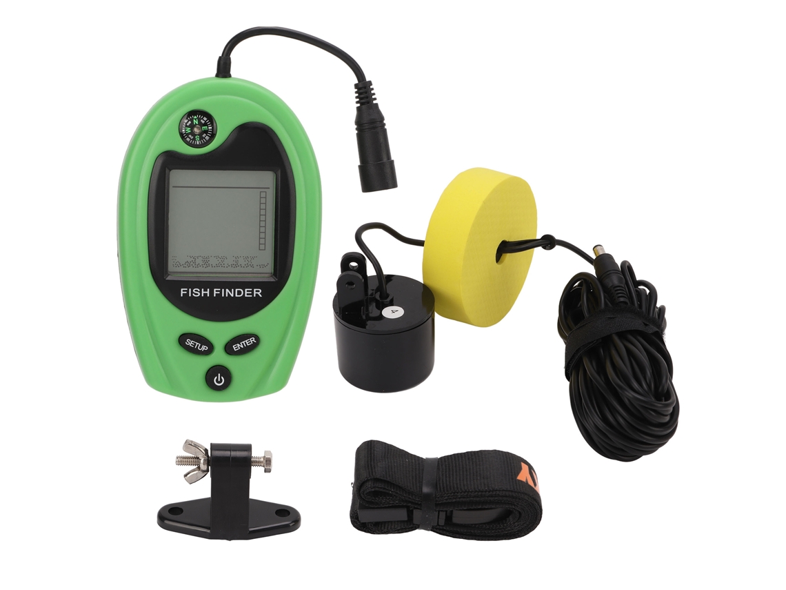 Mali detector de Peixes para Kayak com Sonar Profundidade Máxima 328 Pés À Prova D'água Sensível com Cordão