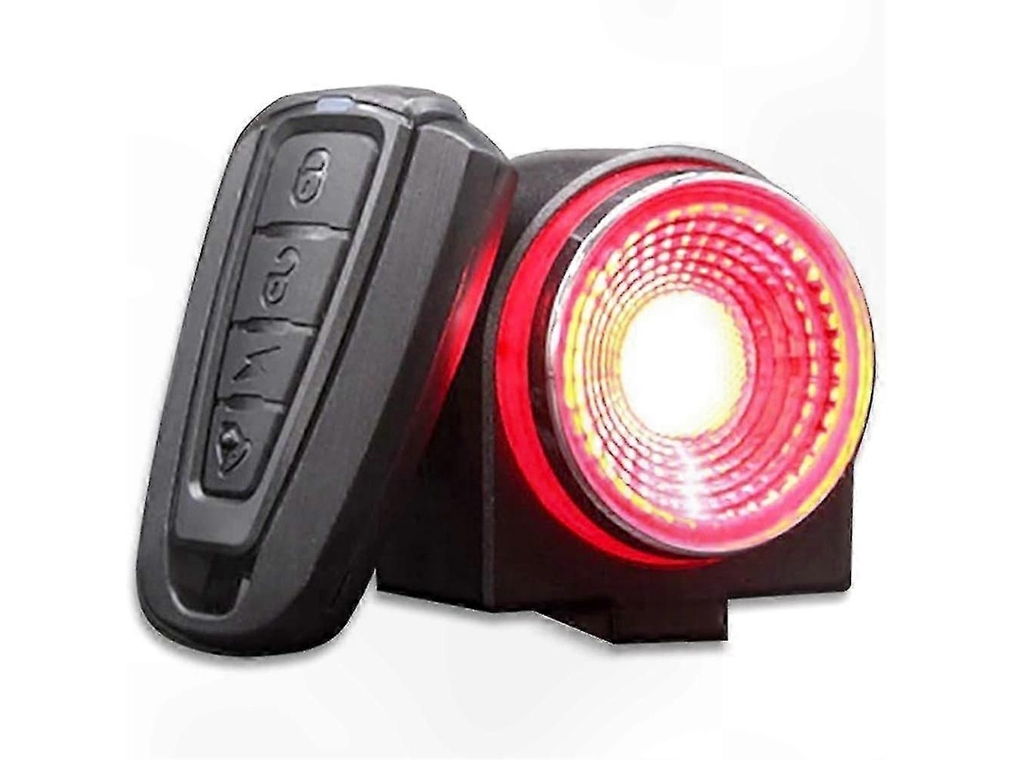 Lanterna Traseira Inteligente Recarregável Via Usb Para Bicicleta Com Alerta De Freio E Alarme De Segurança Para Maior Segurança Ao Pedalar À Noite.