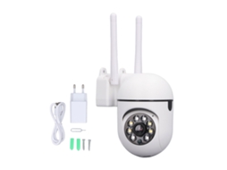 Câmara De Segurança Ptz Sem Fio Wifi 1080p Com Visão Noturna E Detecção De Movimento Para Casa