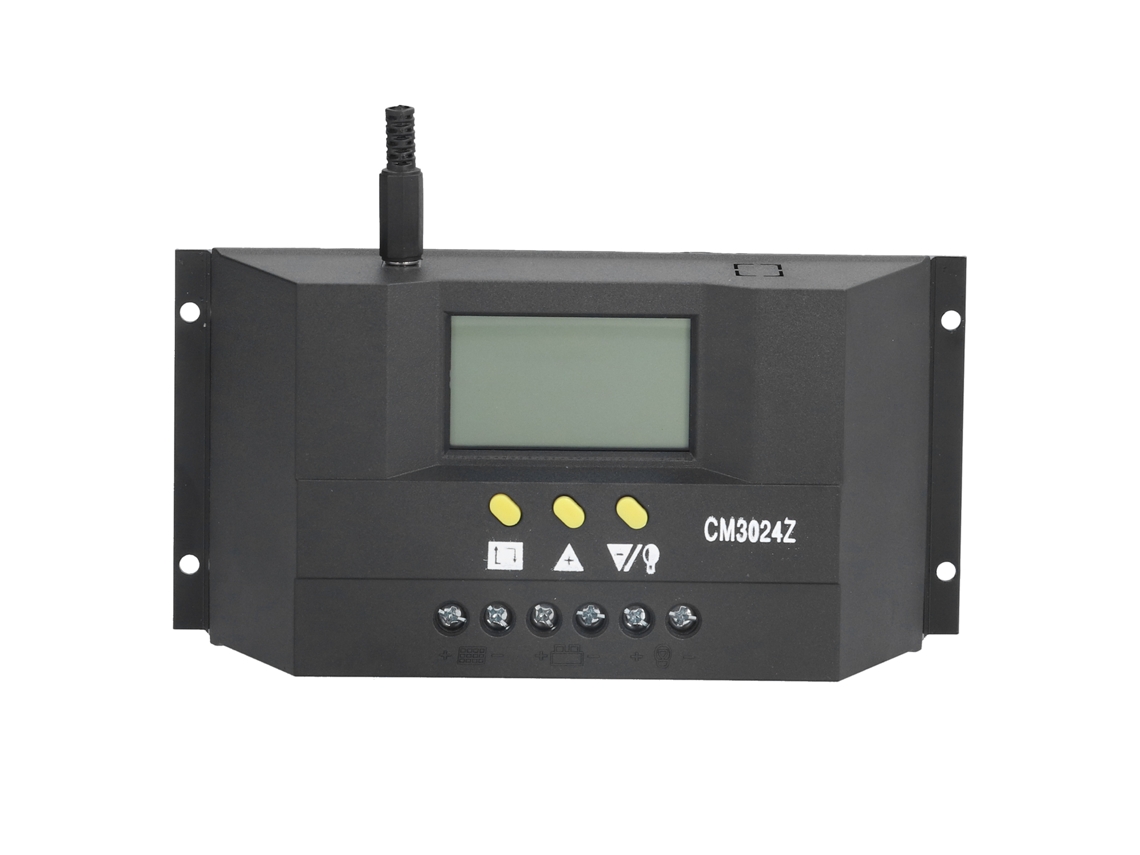 Controlador Solar Cm3024z 30a Lcd Pwm Carga Solar