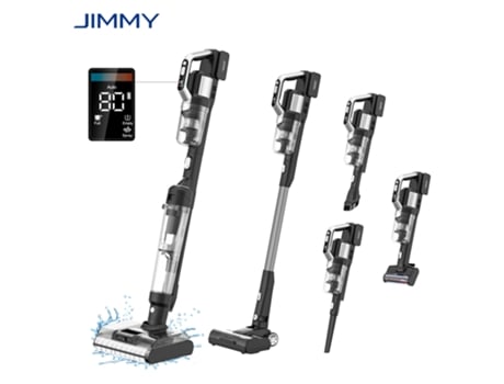 Aspirador e Lavadora Sem Fio JIMMY Pw11 Pro Max 5Em1 460W Limpeza Dupla Rolos de Escova Duplos Ar Quente Secagem Rápida 180 Design Plano