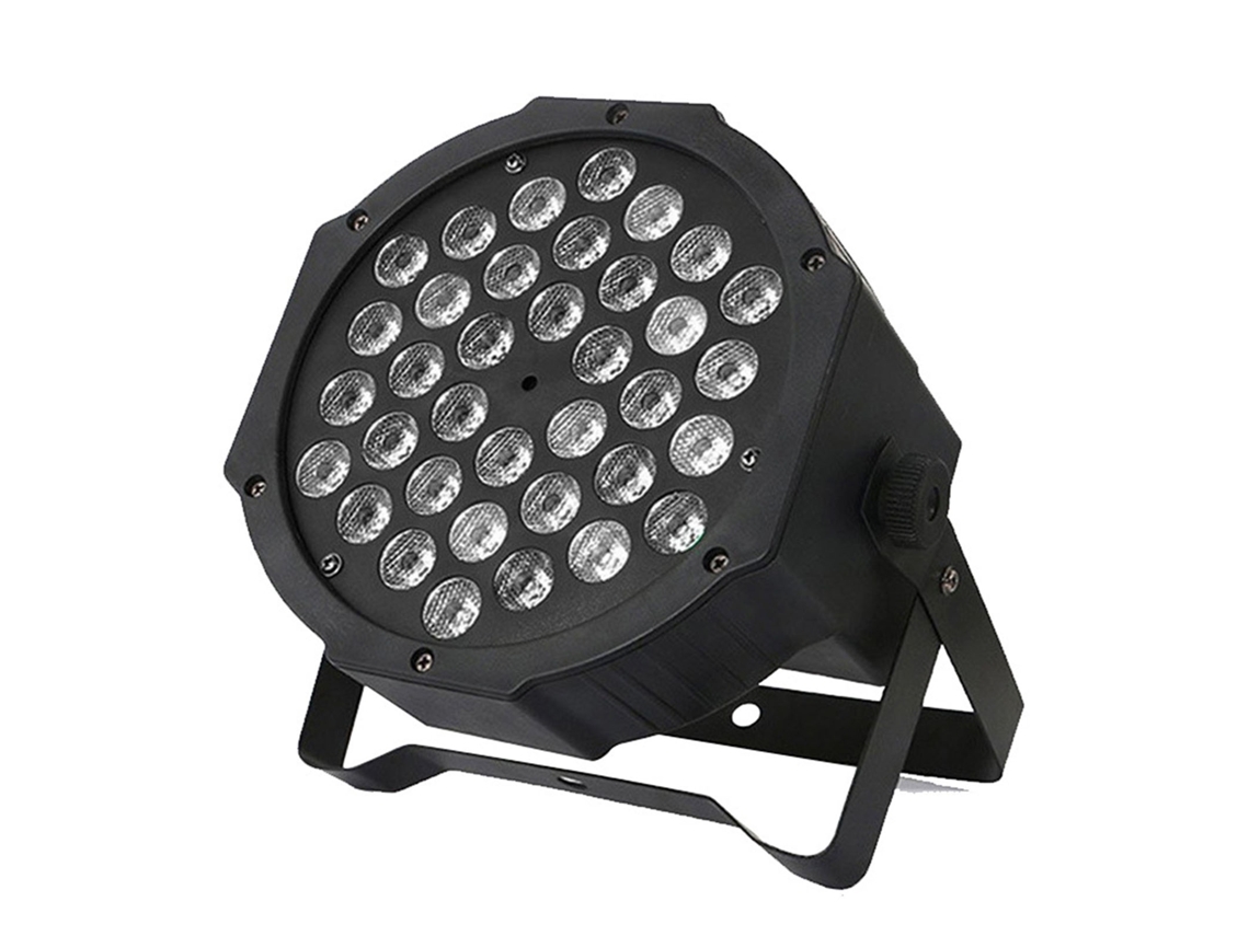 Iluminação LED RGB ambiente para DJ e bar, rotação 360°, controle de voz, padrões ajustáveis LAXISCREED