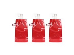 Saco de Água Plegable 3pcs Pvc Outdoor Vermelho