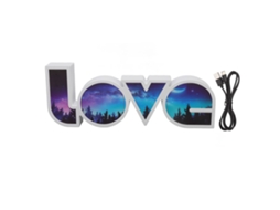 2026 luz de Letra Amor Led com Usb e Bateria Luz Branca Decoração de Sinal de Amor para Aniversário Festival Bosque