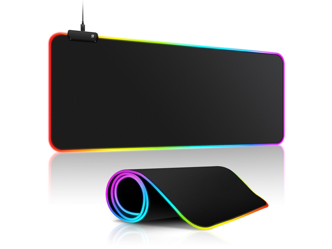 Mousepad Com 13 Modos De Iluminação Rgb, Base Antiderrapante Brilvibera (3506004 Mm)