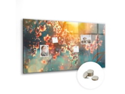 Quadro Magnético Flores Da Primavera Para A Cozinha Espelharte (120x60 Cm)