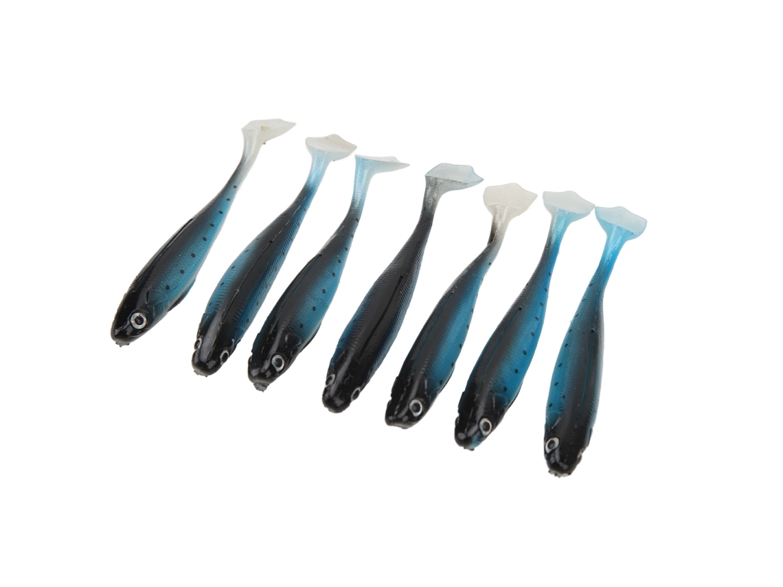Lure Soft Bait (long Casting, Lifelike) 10cm/5.5g 7pcs T-tail Fish Lure Silicone Soft Worm 1