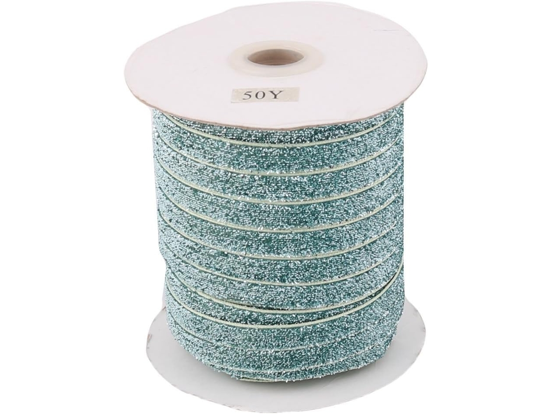 Festival De Veludo Diy Apliques Decorações Decorações Ruban 50 Jarro 1cm Grande Verde Mar