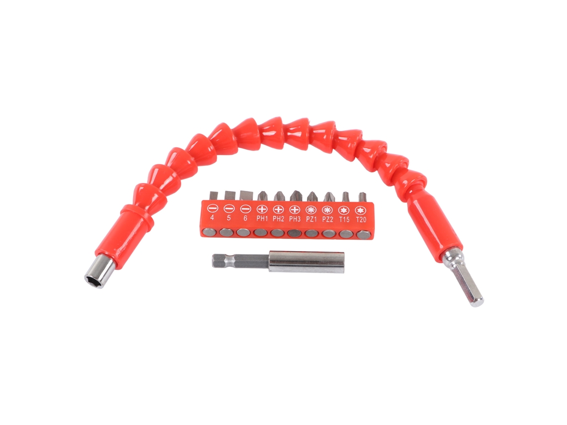 Conjunto de 10 peças de eixo flexível extensível, ferramentas magnéticas para parafusadeira elétrica, kit de reparo